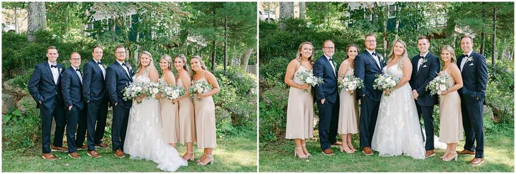 Summer Backyard Wedding Wedding Party Portraits