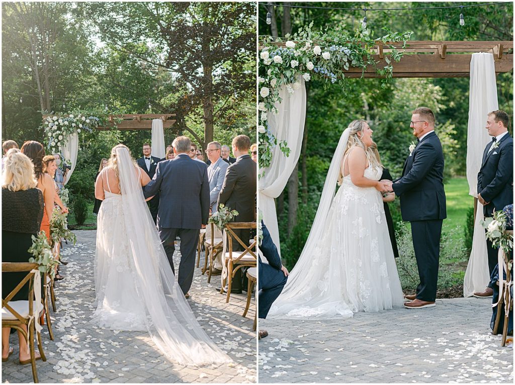 Summer Backyard Wedding Ceremony