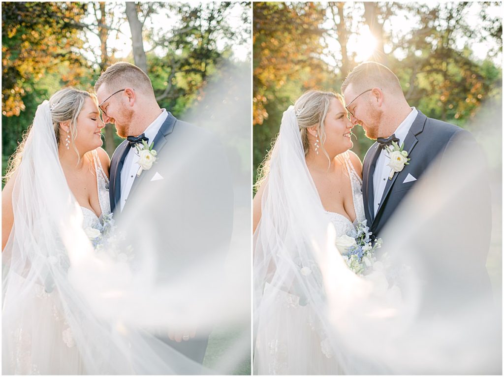 Bride and Groom Sunset Portraits