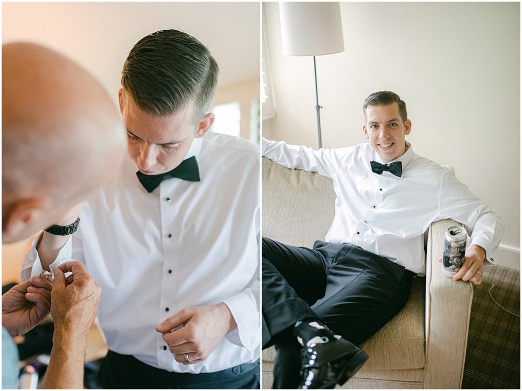 Groom Getting Ready