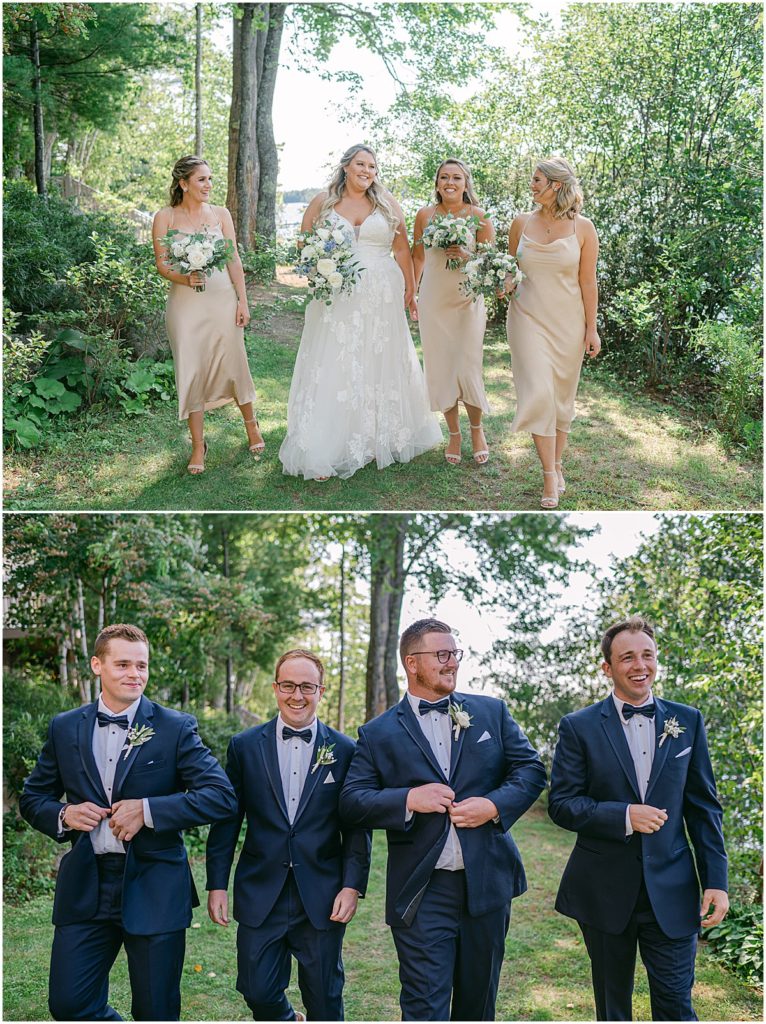Summer Wedding Bridal Party Portraits