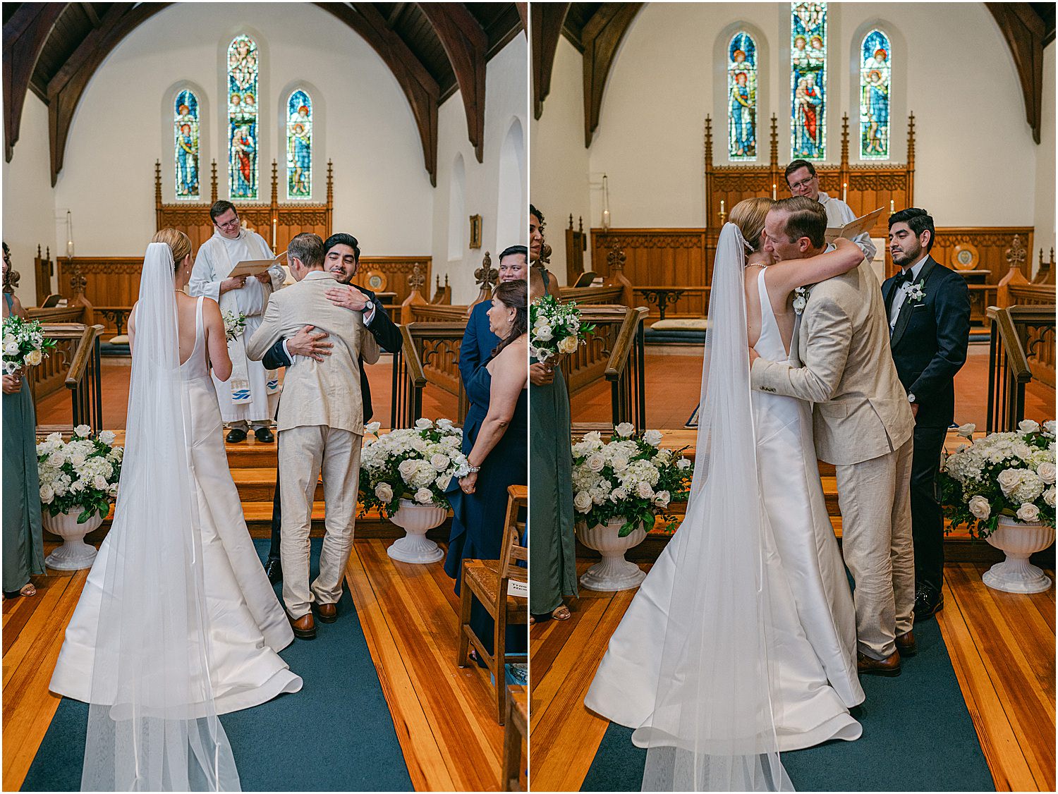 Tender and emotional moments at Maine Coastal Wedding
