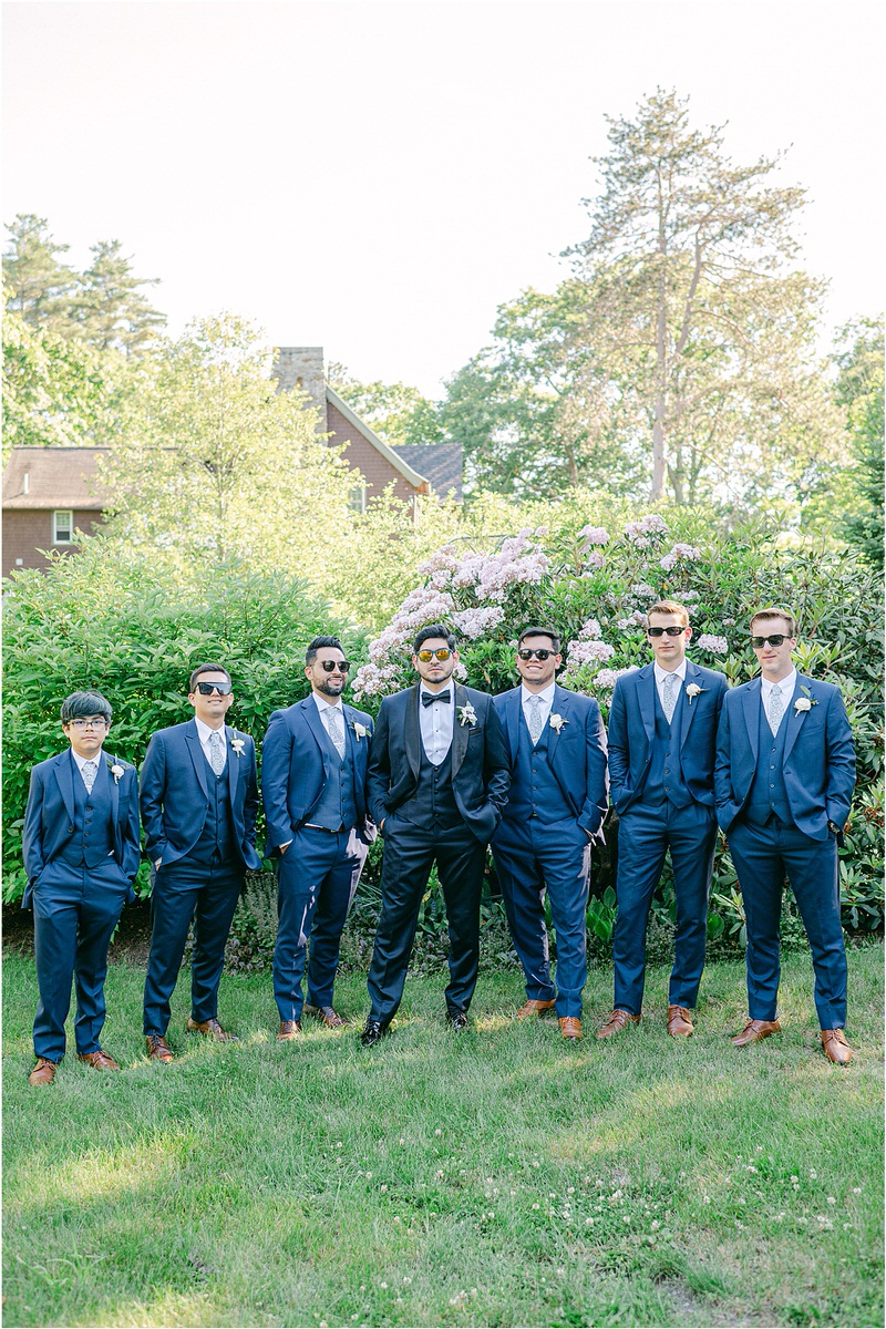 Groomsmen smile for Rachel Campbell Photography