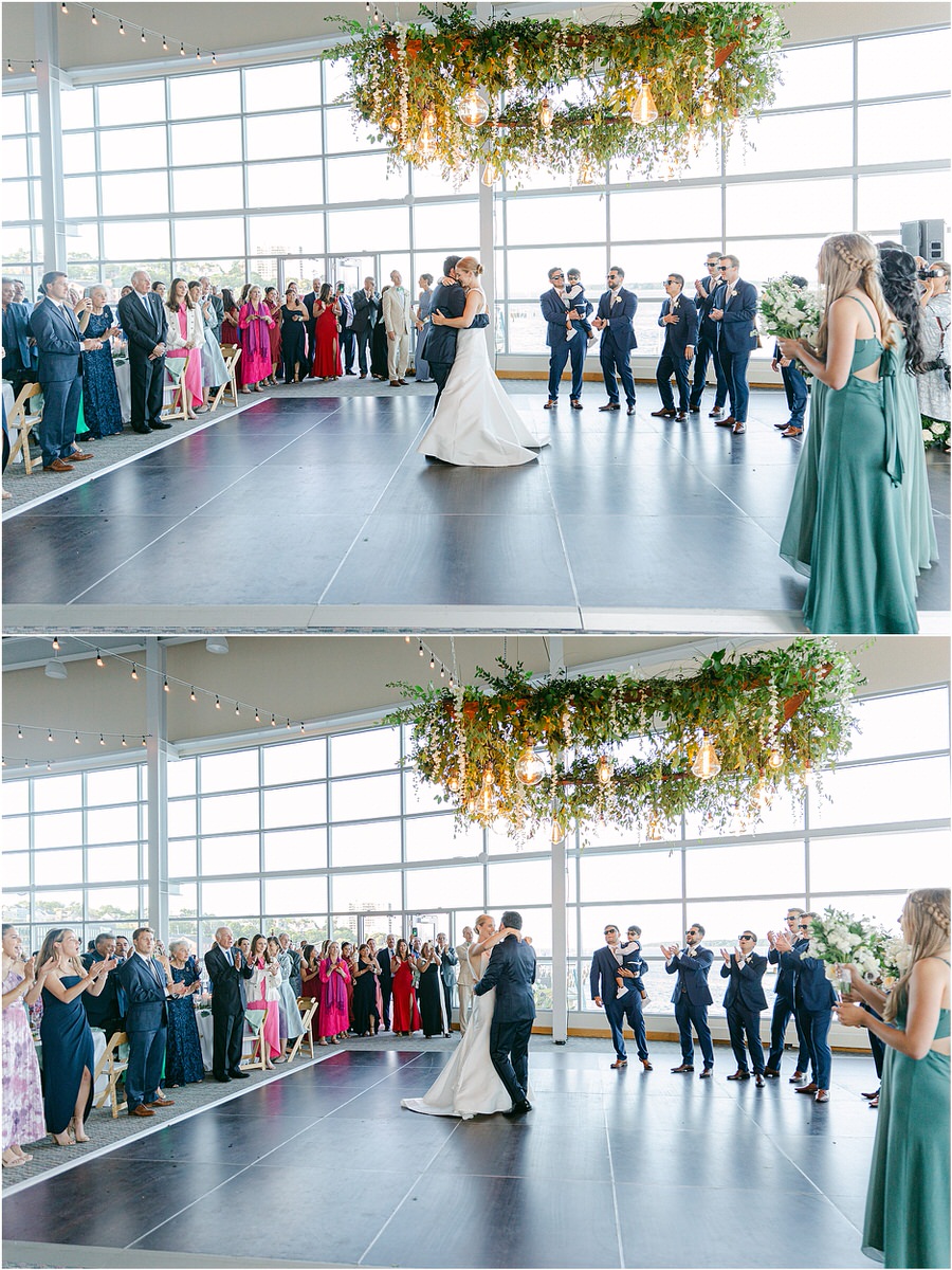 Bride and groom share a dance for Rachel Campbell Photography