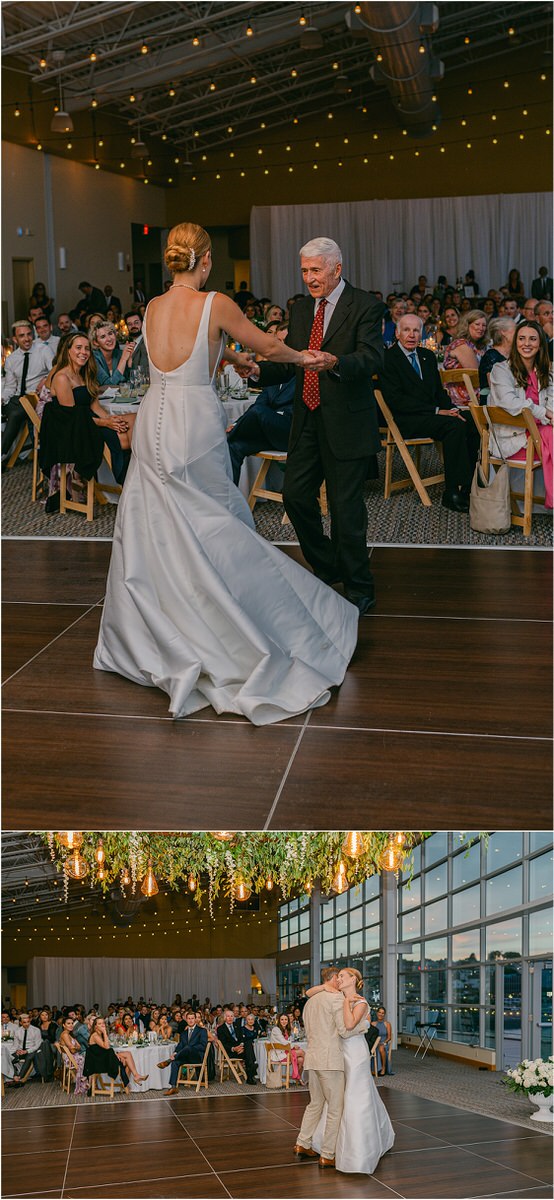 Bride dances with family for Rachel Campbell Photography