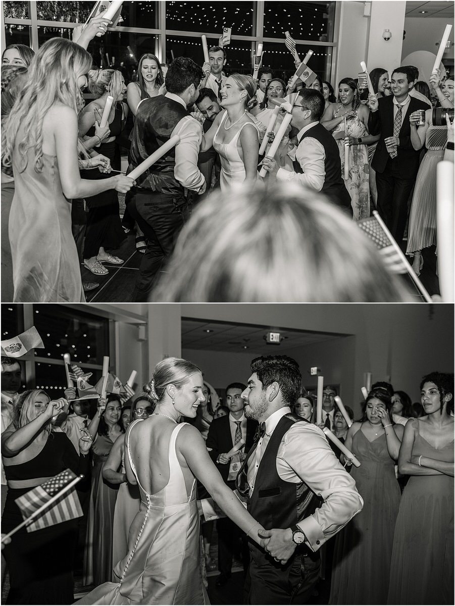 Bride and groom dance the night away by Rachel Campbell Photography