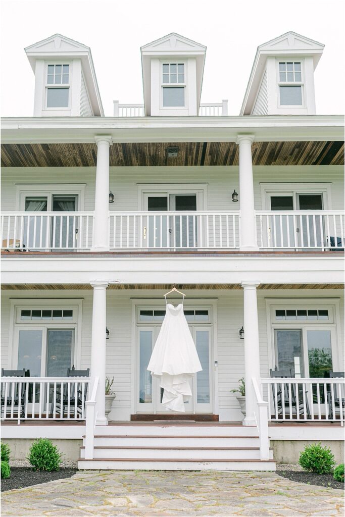 Bridal gown for Owls Head, ME Wedding 