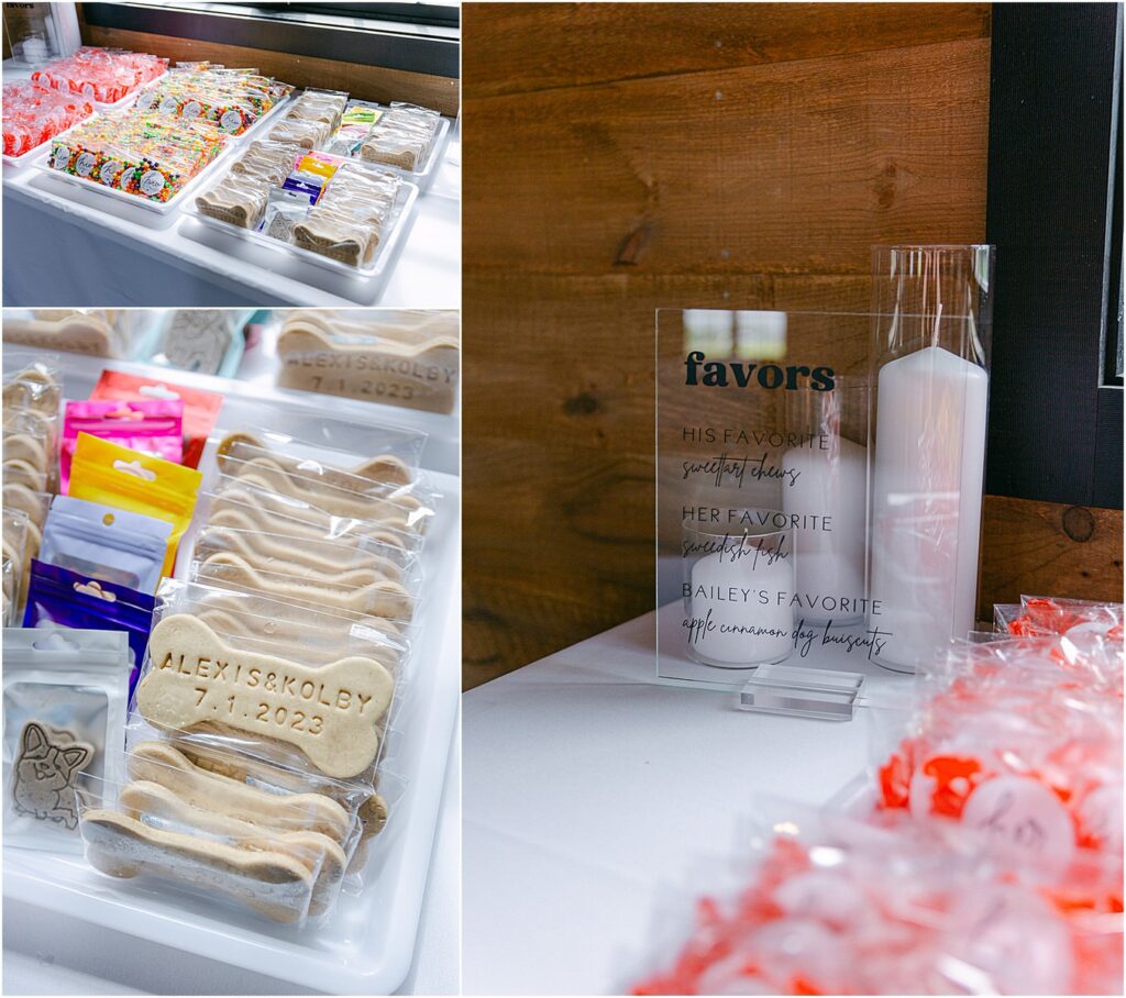 Wedding favors for Maine Barn Wedding