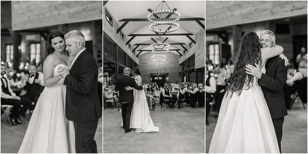 Father and daughter share a dance for Rachel Campbell Photography