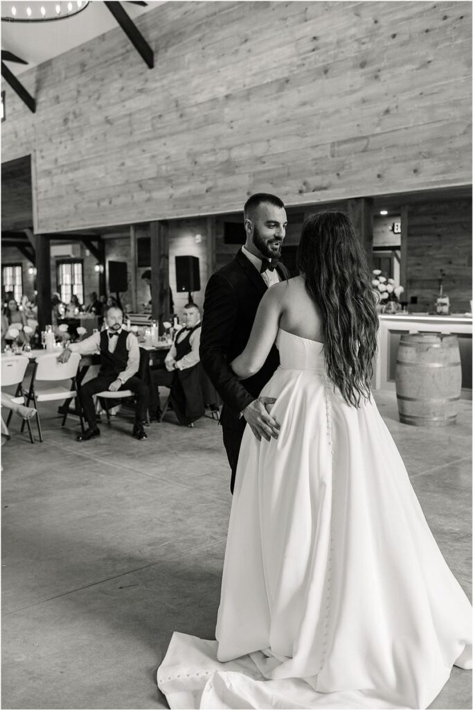 Husband and wife dance together for Rachel Campbell Photography