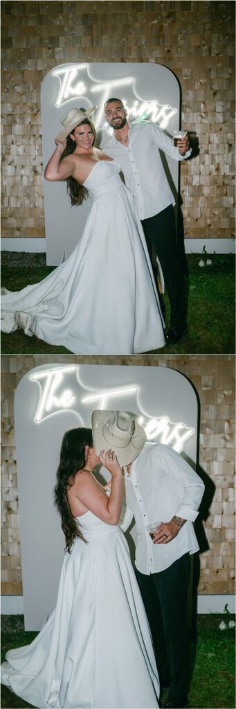 Couple share a kiss for Rachel Campbell Photography