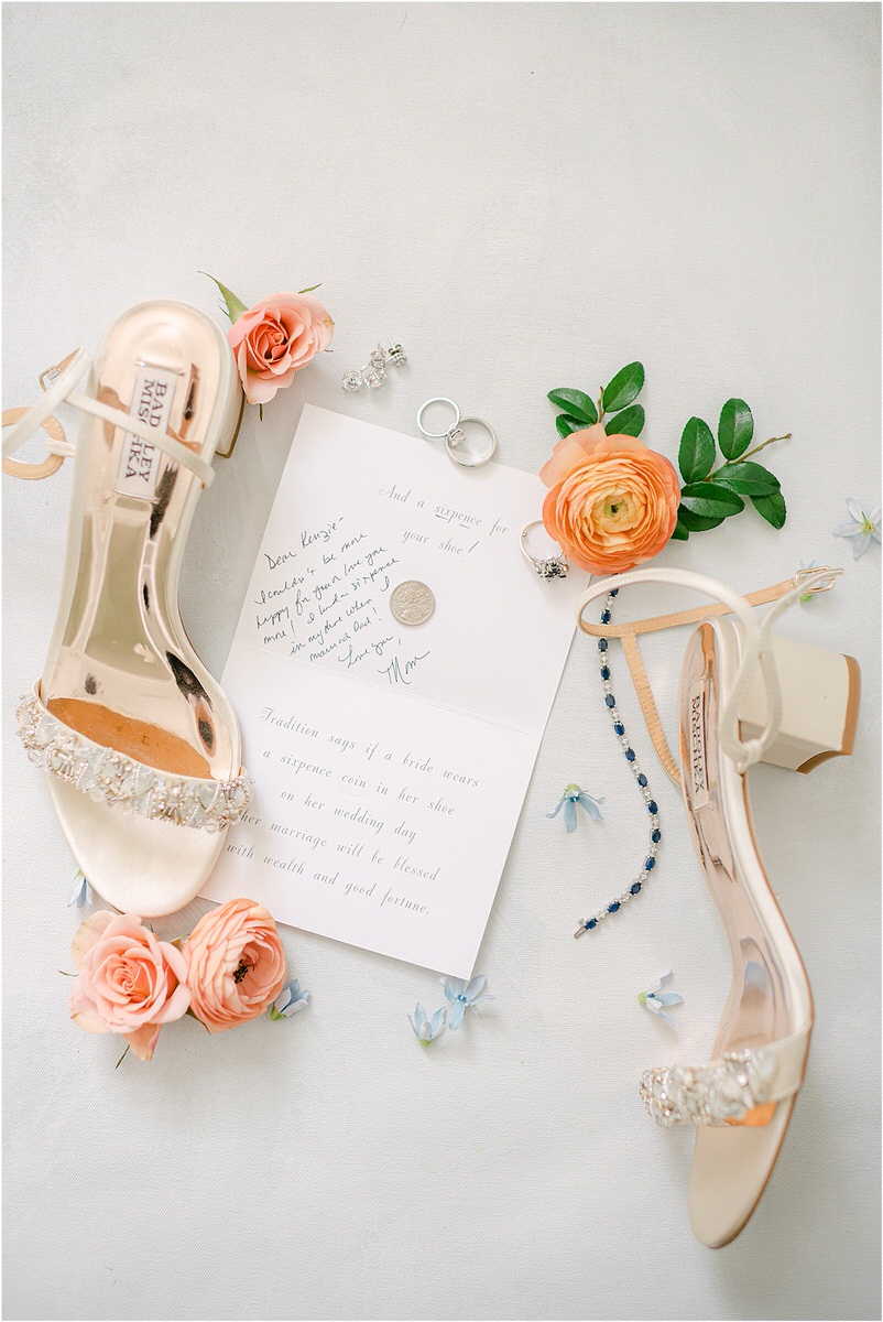 Stunning bridal details for wedding at Bar Harbor Club