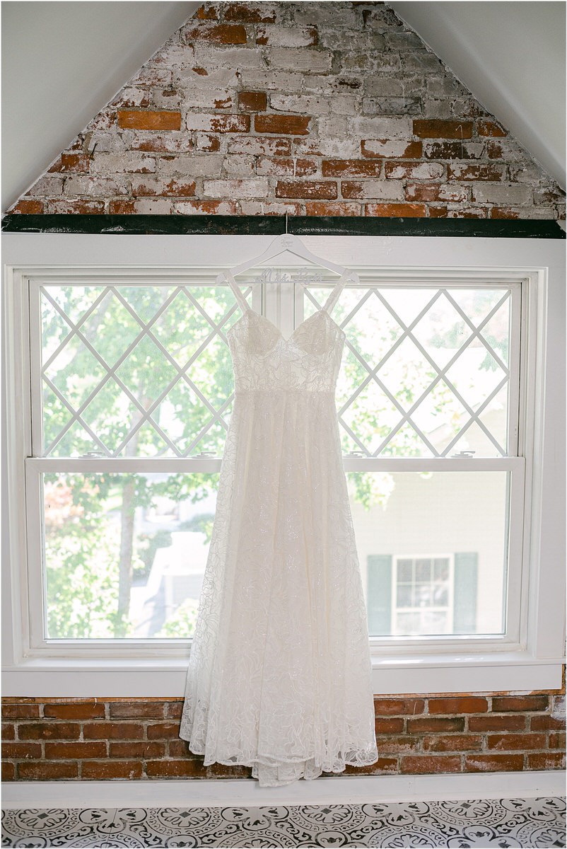 Bridal gown for wedding at Bar Harbor Club