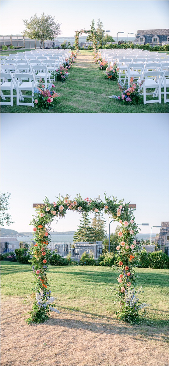 Stunning reception decor for Maine Fall Wedding