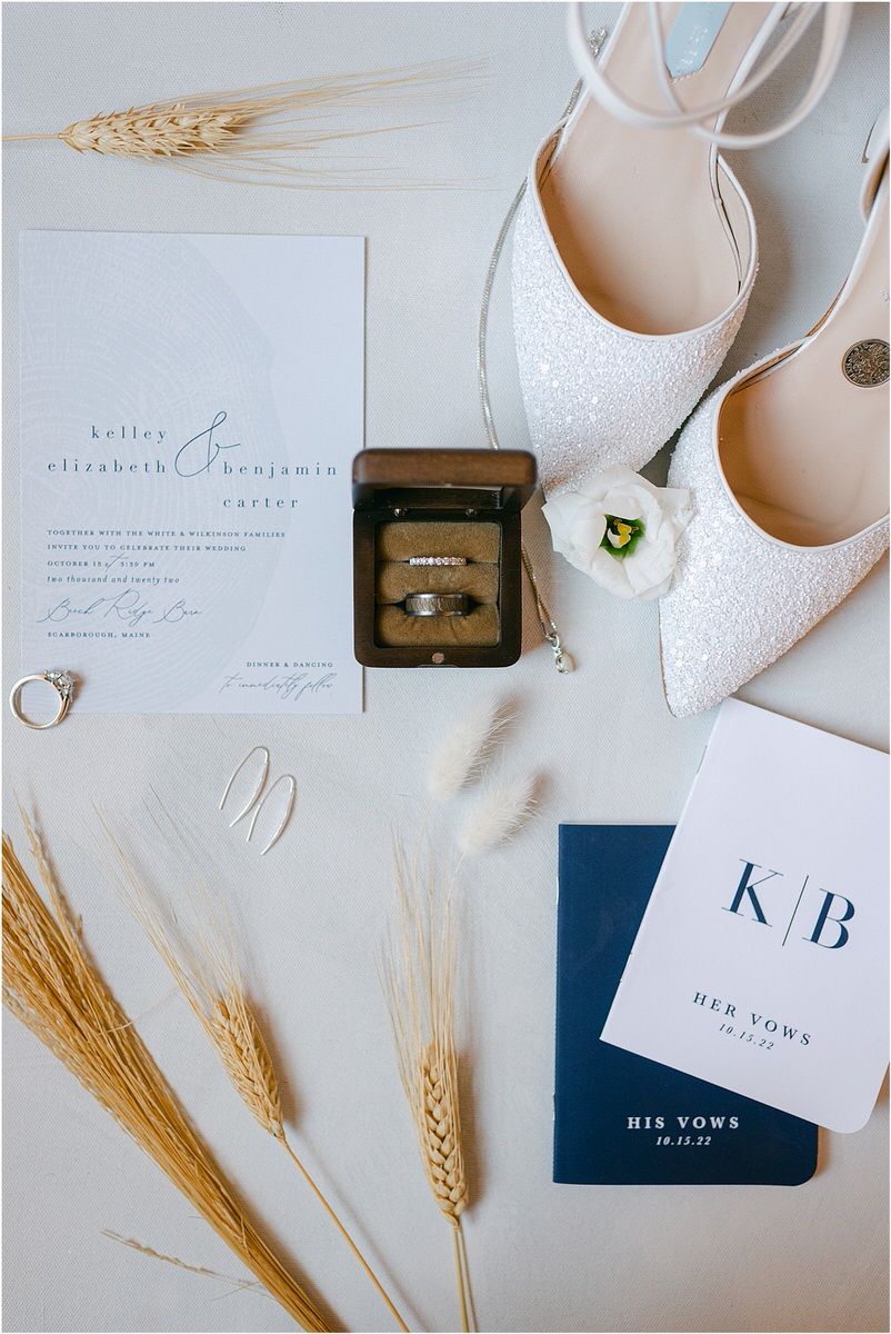 Wedding invitation suite for Beech Ridge Barn