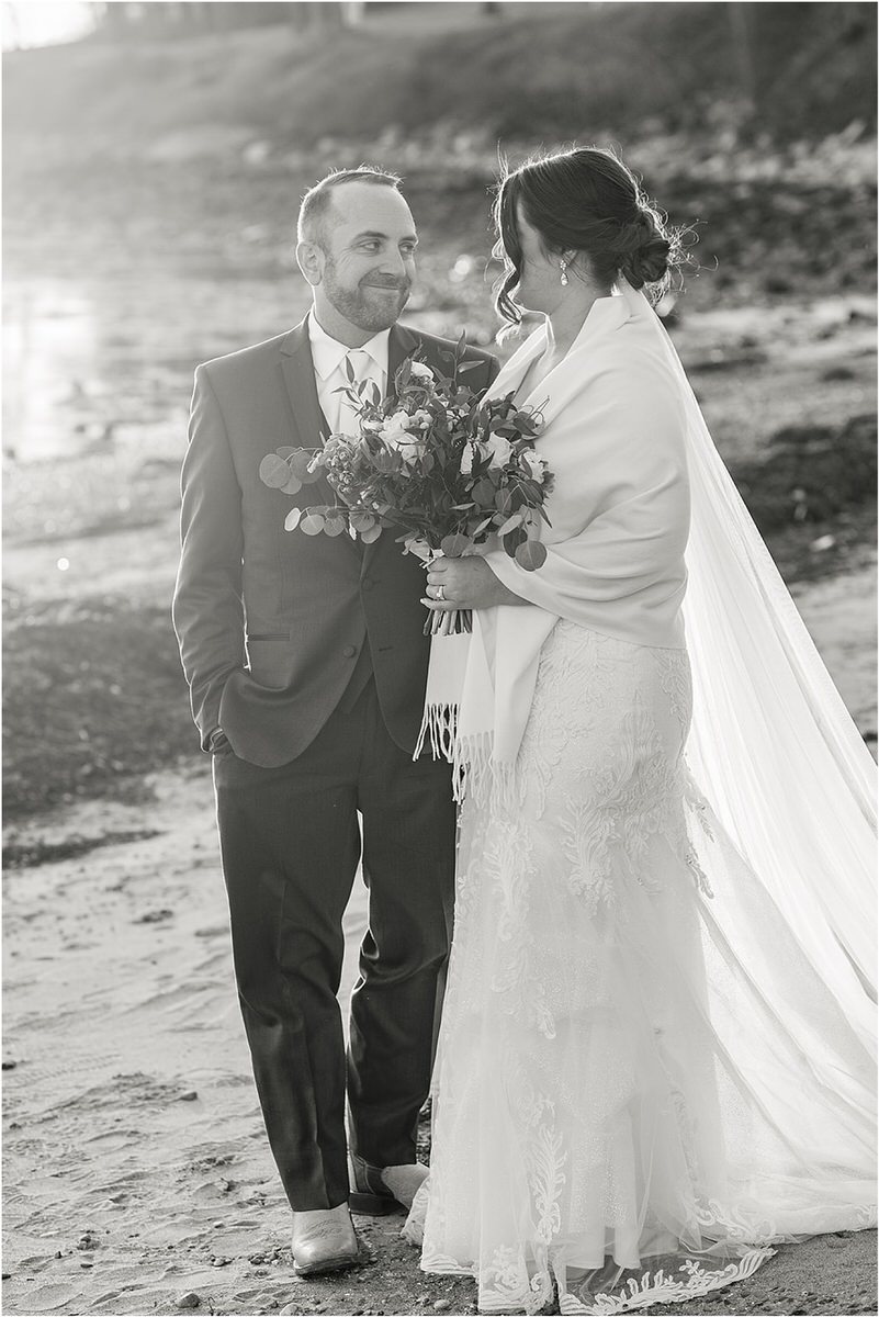 Couple stand together by Rachel Campbell Photography