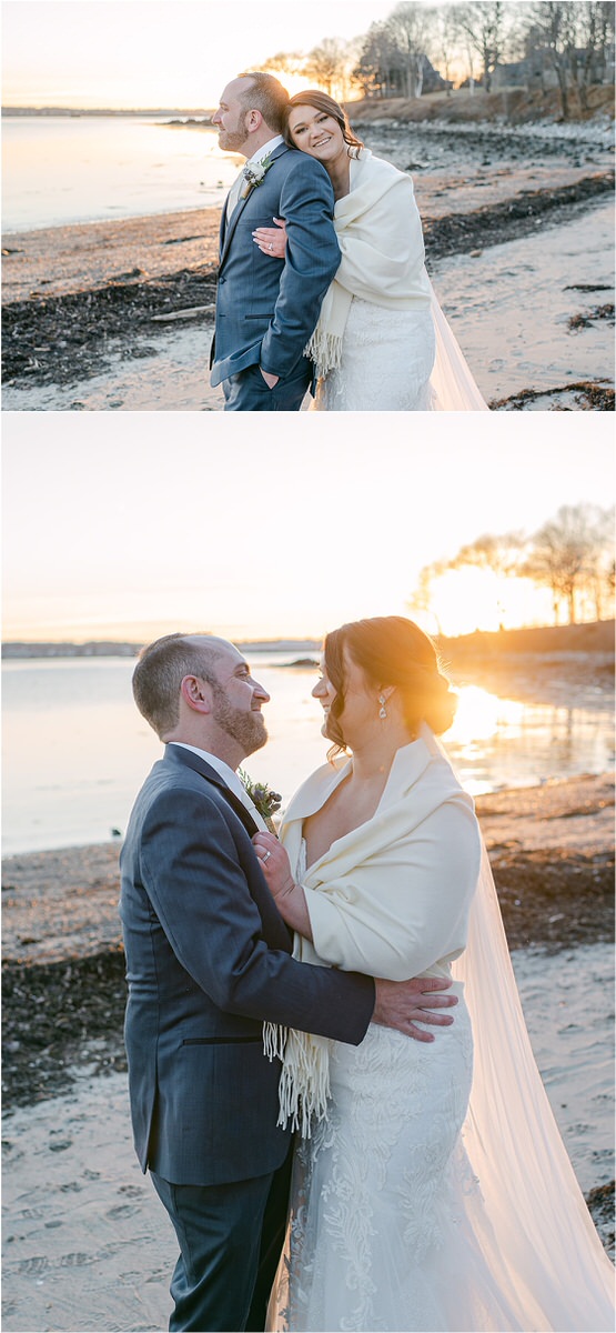 Bride and groom hold each other close by Rachel Campbell Photography