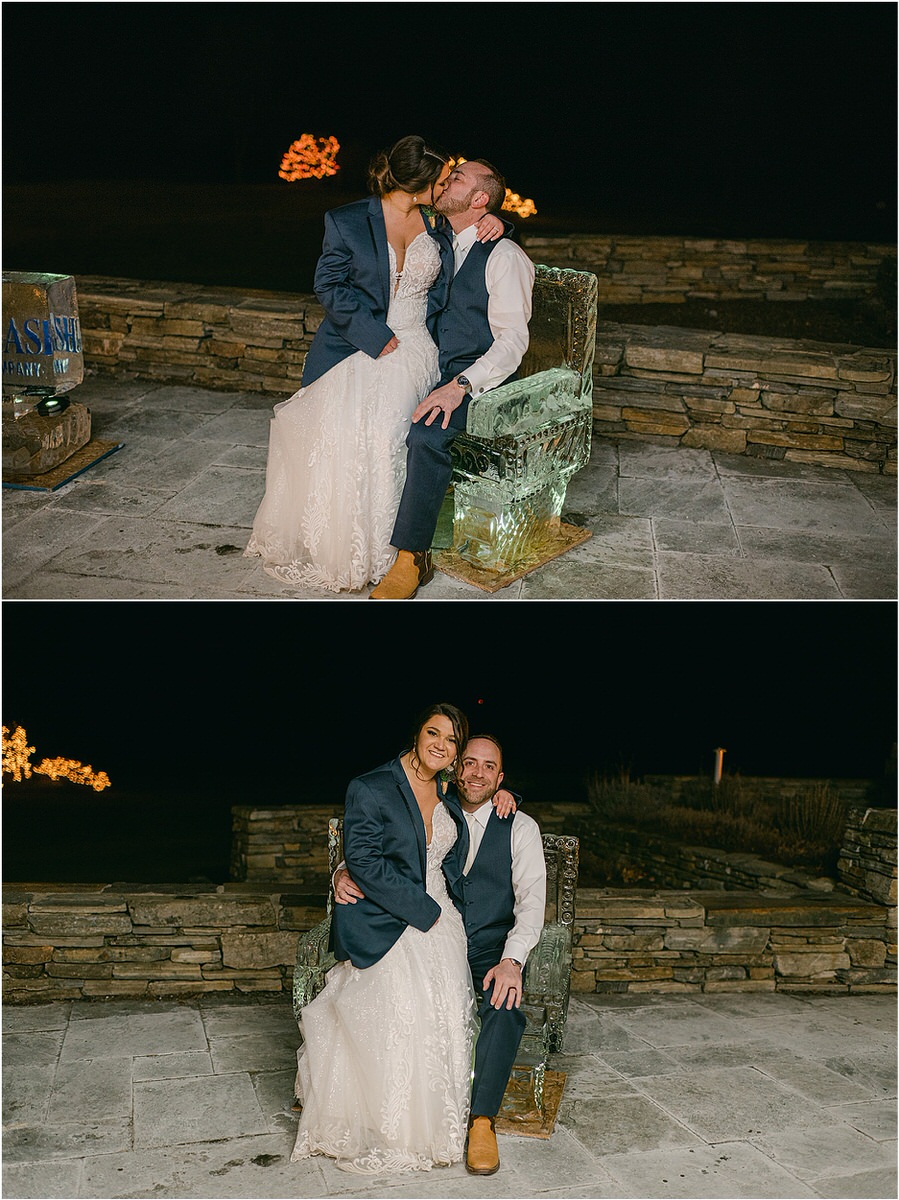 Husband and wife celebrate together by Rachel Campbell Photography