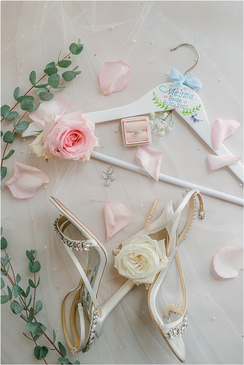 Bridal details for wedding at Spruce Point Inn