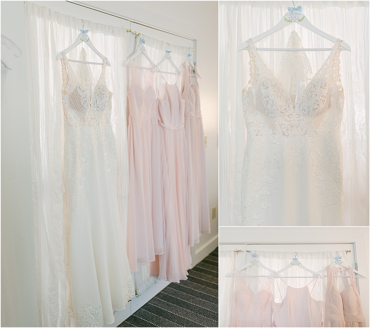 Bridal gown at Spruce Point Inn