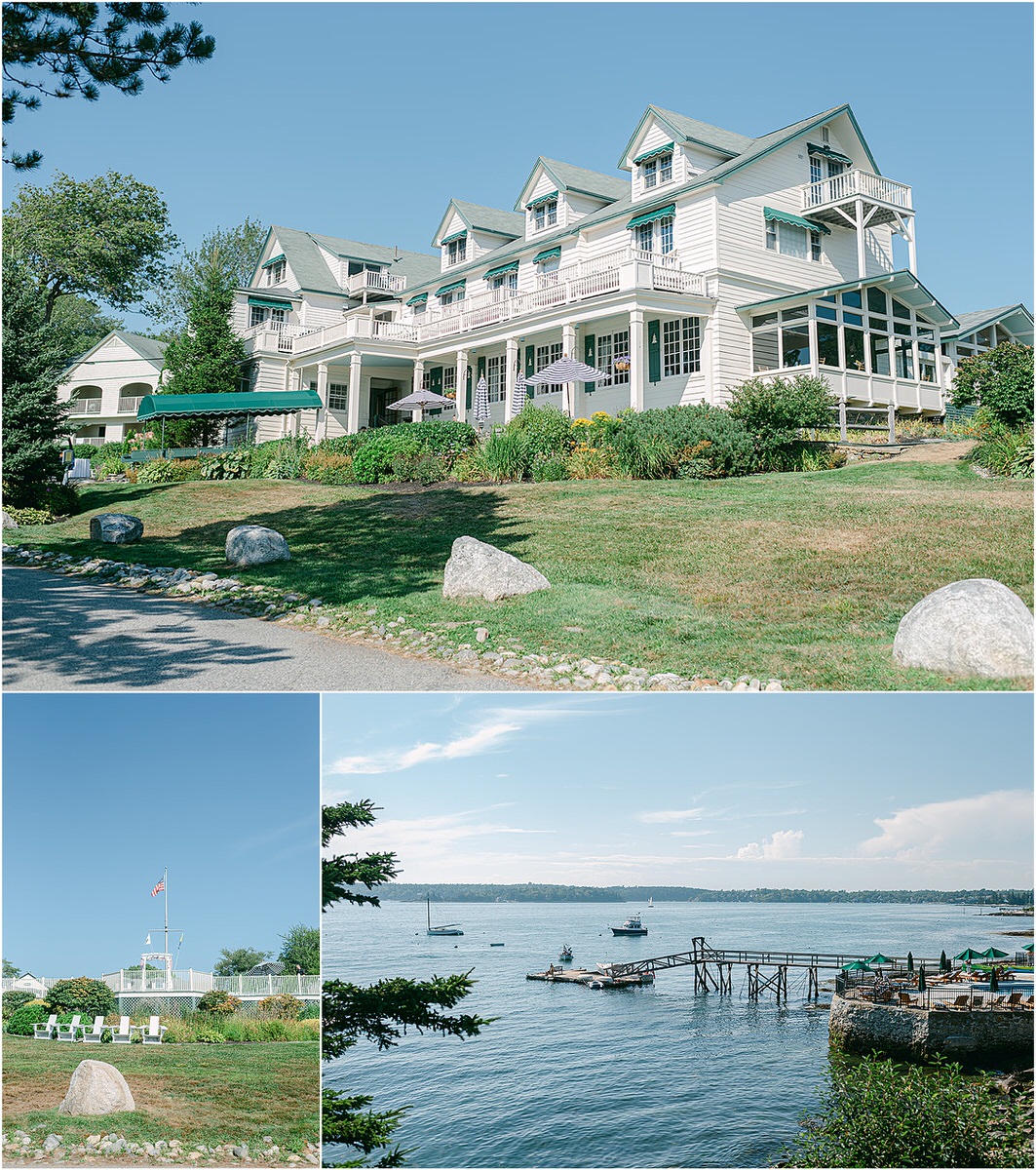 Stunning wedding site at Spruce Point Inn