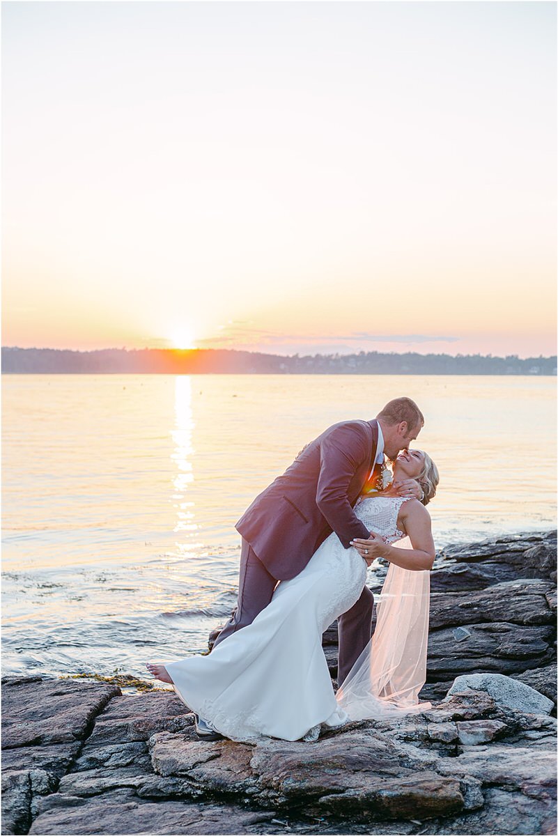 Man and woman share a kiss for Rachel Campbell Photography