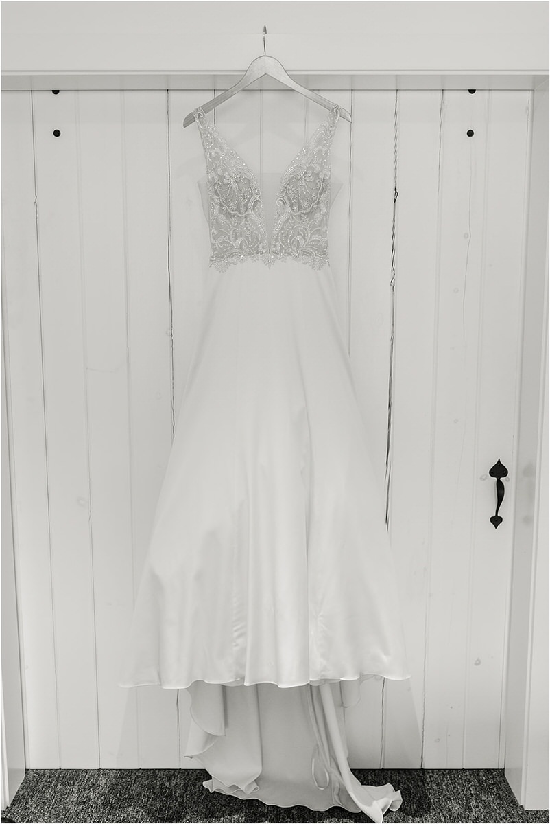 Stunning bridal gown for wedding at The 1812 Farm