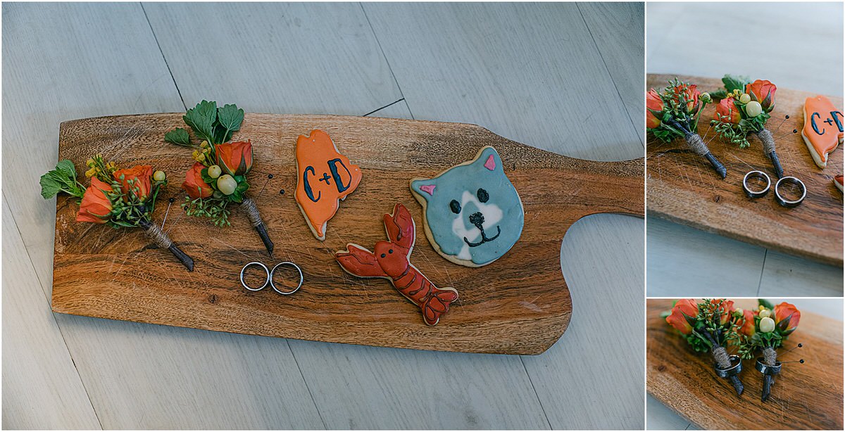 Custom wedding cookies for Rachel Campbell Photography