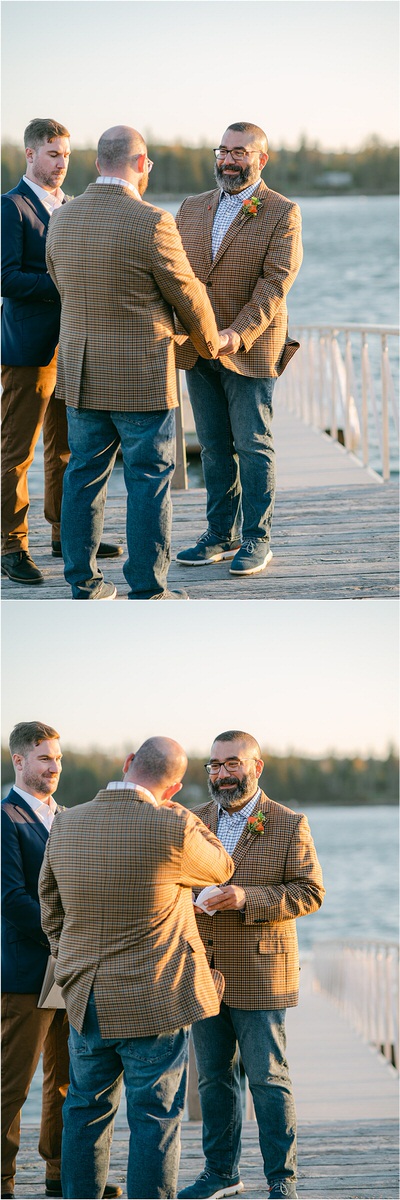 Emotional wedding ceremony for Rachel Campbell Photography