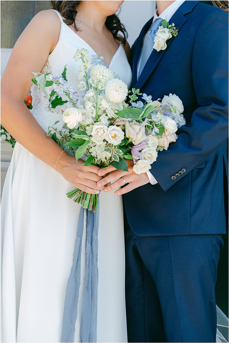 Stunning bridal bouquet for wedding at Portland's Ocean Gateway