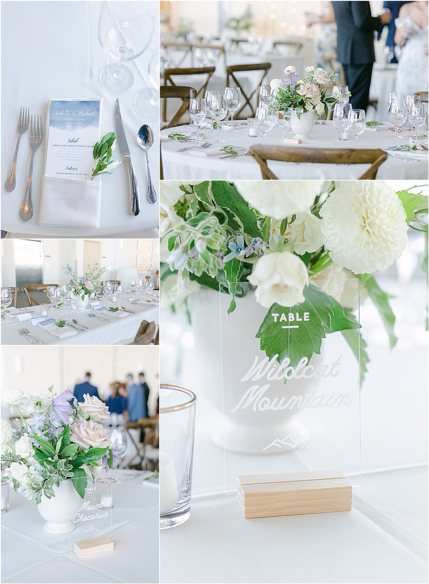 Stunning reception decor for Rachel Campbell Photography