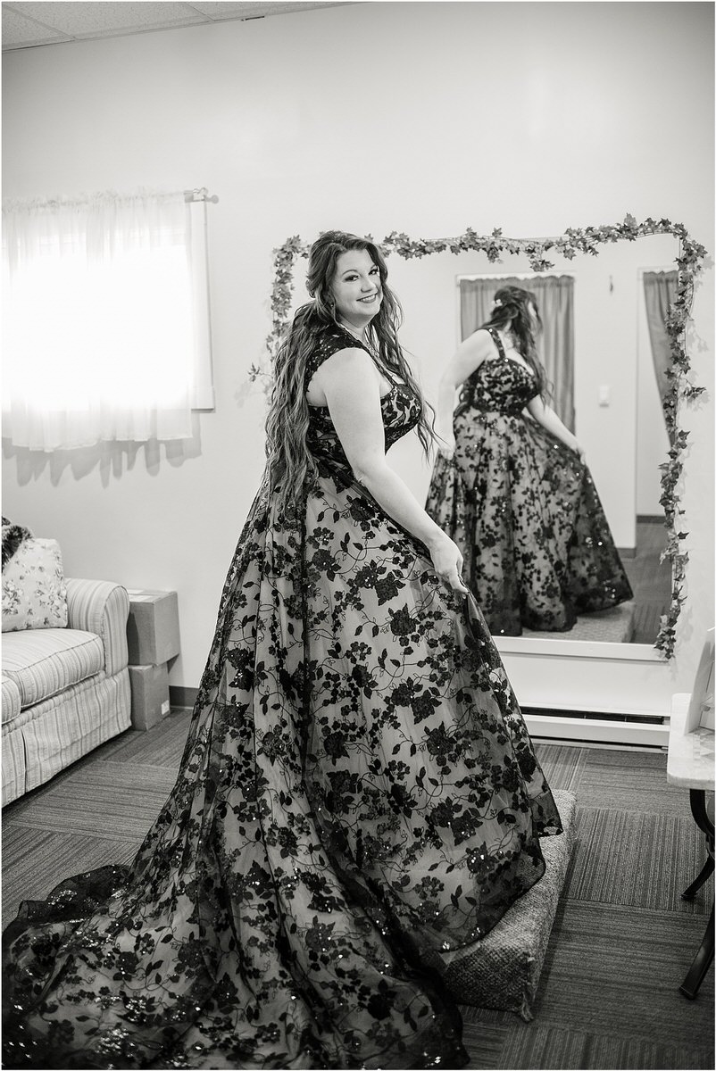 Bride dances in her wedding gown at The Strand Theatre