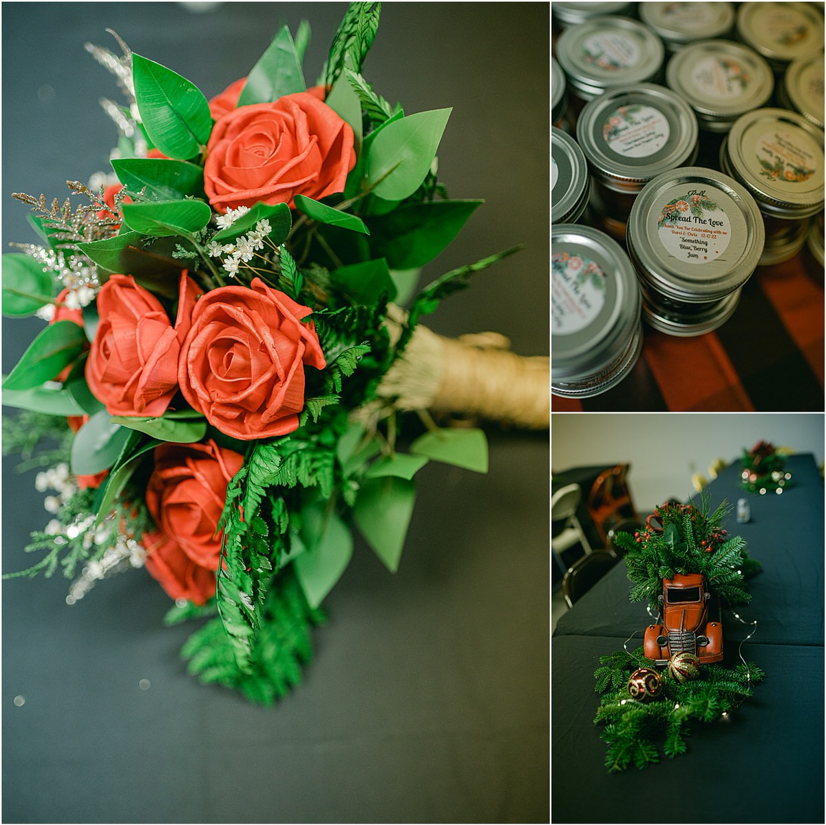 Wedding flowers at The Strand Theatre