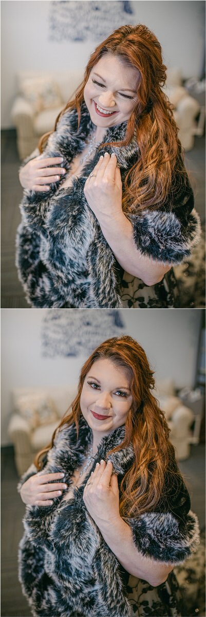 Bride smiles big at The Strand Theatre