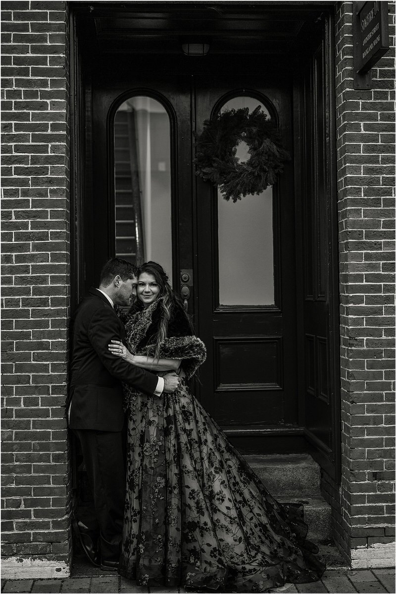 Couple stand together for Rachel Campbell Photography