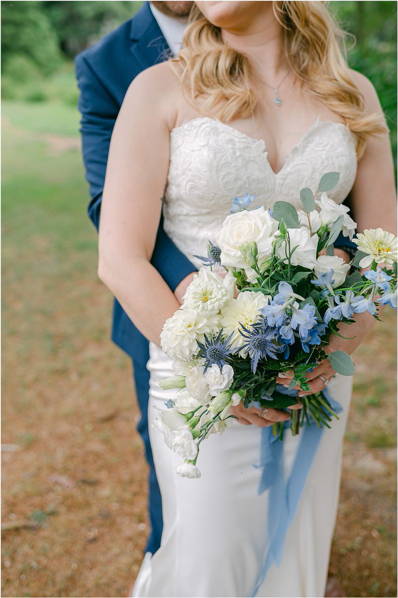 Stunning custom bridal bouquet at Bear Mountain Inn