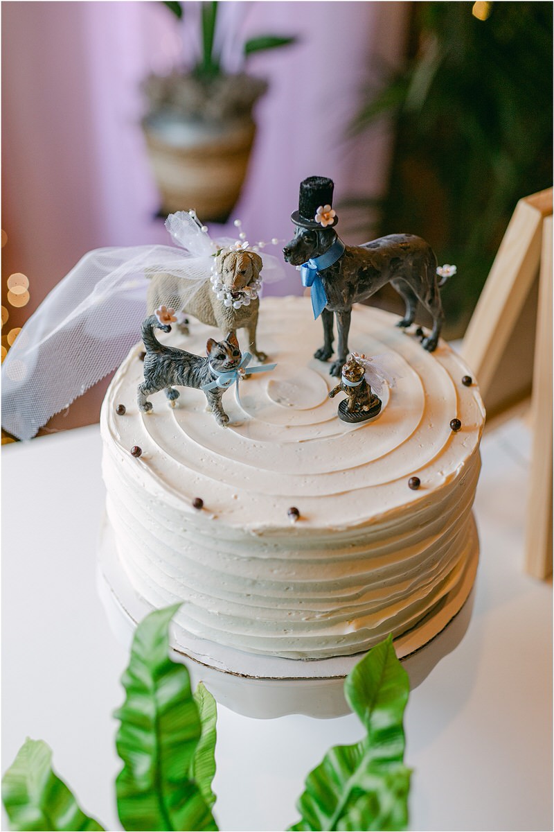 Custom cake topper for Rachel Campbell Photography