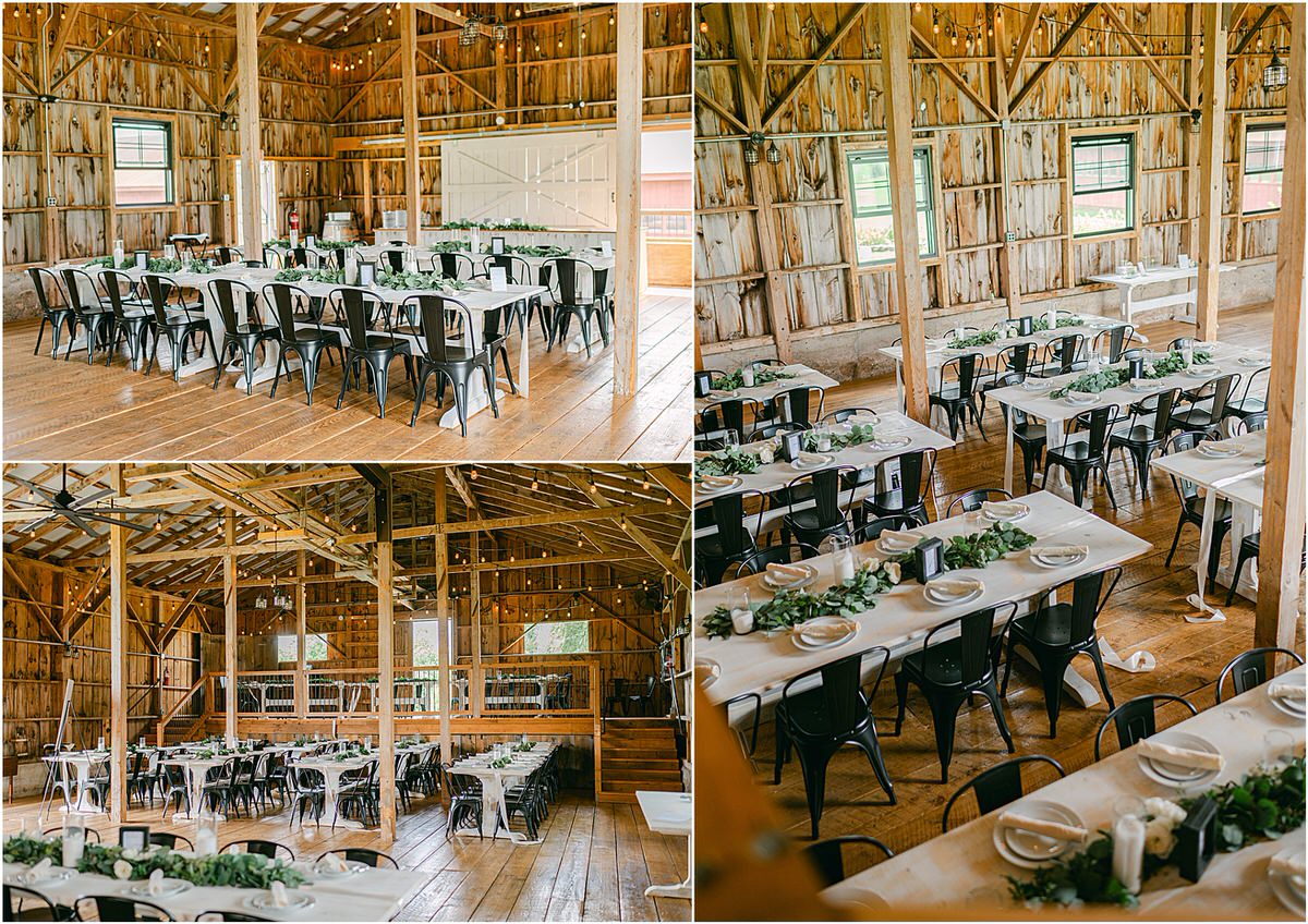 Gorgeous reception setup at Harmony Hill Farm