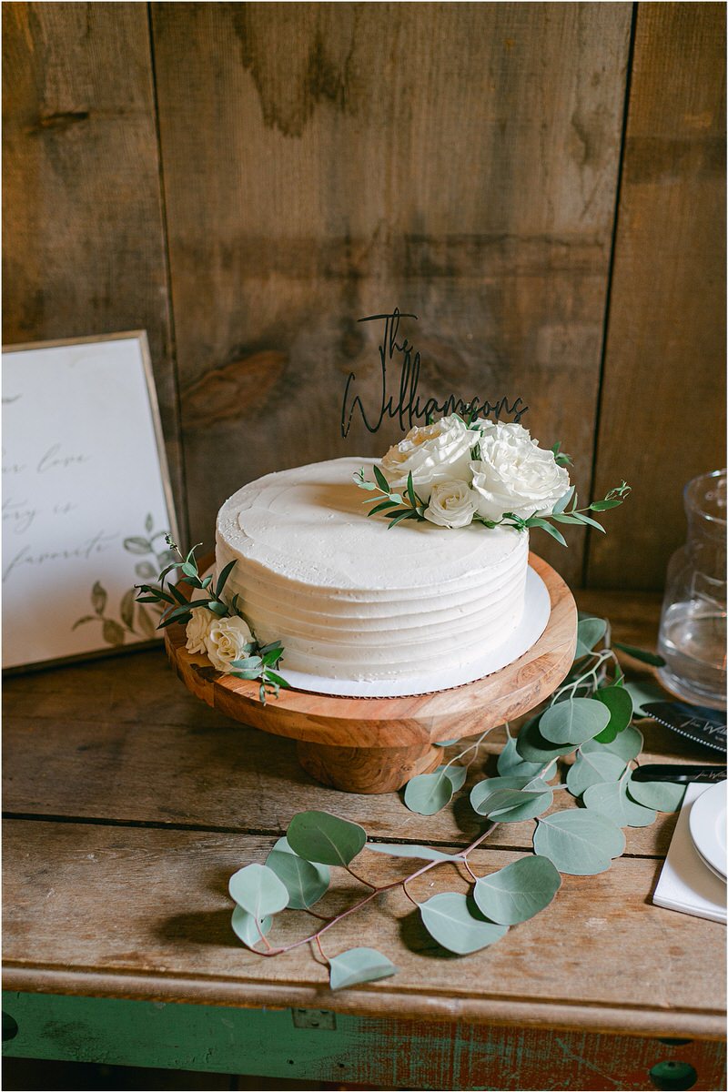 Wedding cake by Rachel Campbell Photography