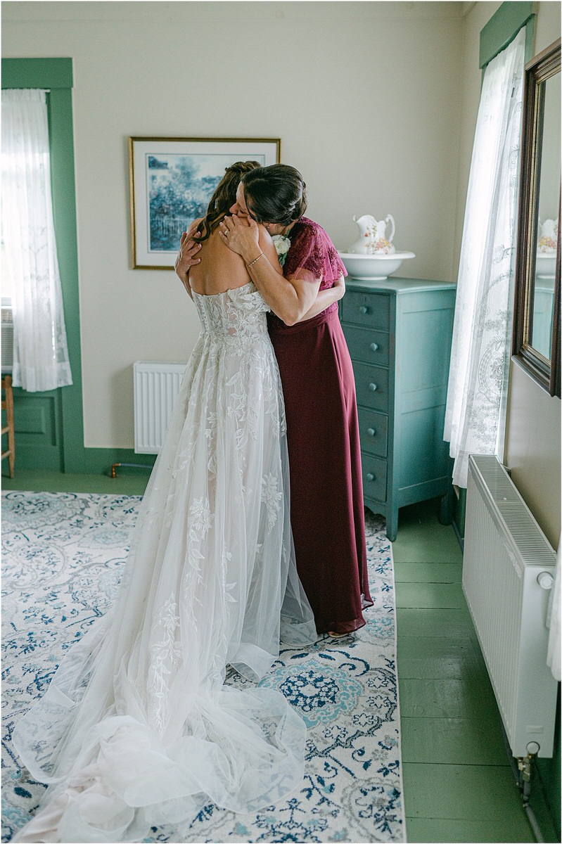 Mother and daughter share a hug for Rachel Campbell Photography