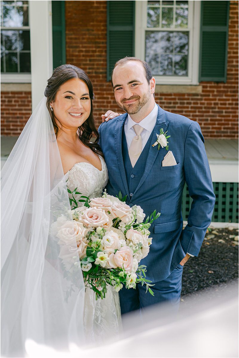 Couple share a smile for Rachel Campbell Photography