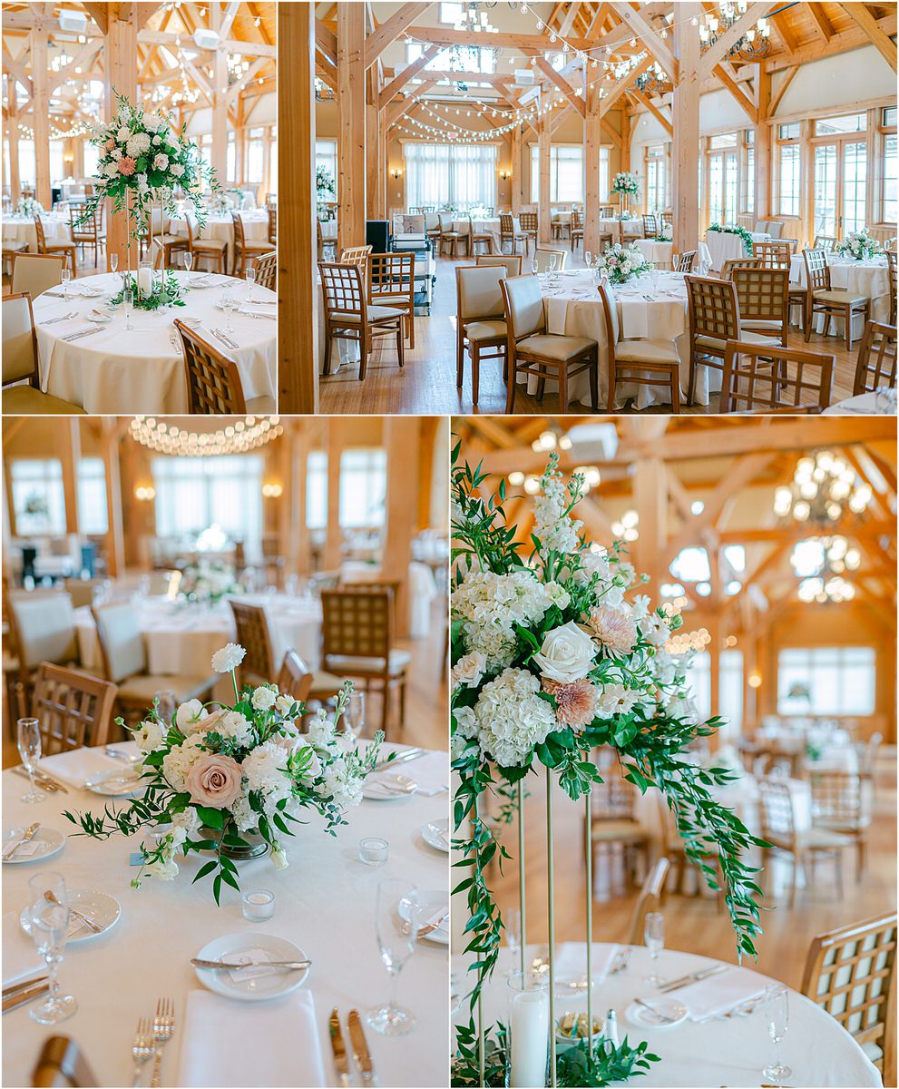 Wedding reception decor for Rachel Campbell Photography